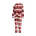 thumbnail image 2 of Lucakuins Christmas Family Romper ropa de dormir, estampado de copos de nieve manga larga cuello redondo/mono largo con capucha Lucakuins moda, 2 of 9