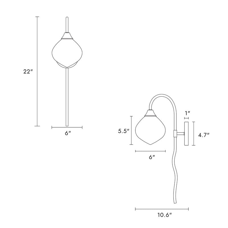 LNC Temporaneo 6-in W 1-Light Satin Gold LED Wall Sconce