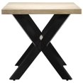 thumbnail image 2 of vidaXL Dining Table White 160x80x75 cm Solid Mango Wood, 2 of 5