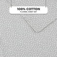 thumbnail image 6 of Regency Heights Twin Size Cotton Flannel Sheet Set, 3-Piece Flannel Bed Sheets Twin, 100% Cotton Bed Sheets Set with Deep Pocket, Grey Dots, 6 of 6