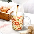thumbnail image 3 of Yiaed Scandinavian Alphabet2 Print Ceramics Coffee,Large Handle Design,Extra Large Tea and Coffee Cup for Office and Home Mugs, 3 of 6