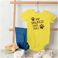 thumbnail image 4 of Siblings Have Tails Adorable Pet Owner Romper Boys or Girls Infant Baby Brisco Brands 18M, 4 of 6