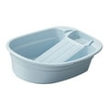 thumbnail image 5 of kowaku Washboard Basin,Cleaning Basin,Home,Multipurpose,Portable,Washtub Washboard Basin,Wash Tub with Washboard for Household,Pants , Blue, 5 of 9
