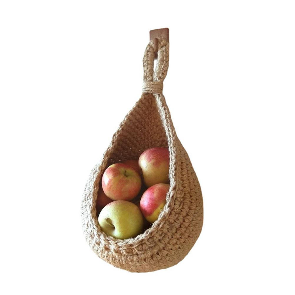 Hanging Wall Vegetable Fruit Basket Kitchen Hanging Storage Farm House