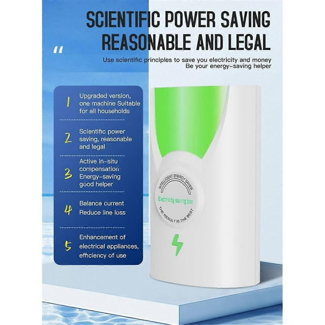 Smart Appliances Energy Savers Electric Saving Box Device Balance Current Source Appliances Energy Savers with Plug,B
