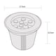 thumbnail image 3 of Estevez Luminario LED SPIRAL Empotrable en Piso, 9 Watts, 3000K Acero Inoxidable, Protección IP67, Ø171mm, 3 of 8