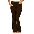 thumbnail image 3 of MLCDZ Women's Flare Skinny Plus Size Lightweight Pants Fold Over Leggings Stretch Bootcut Bell Bottom Slim Fit Yoga Pants Y2k Joggers with Pockets, 3 of 10