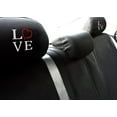 thumbnail image 5 of Yupbizauto New Interchangeable Car Seat Headrest Covers Universal Fit for Cars Vans Trucks-Sold by a Pairs (Love Red Heart), 5 of 6