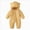 Yellow, variant on 18-24 Months Toddler Kids Boys Girls Onesies Snowsuits Toddler Winter Clothes Solid Romper Hooded Jumpsuit Warm Outwear Jackets Little Kids Winter Outfits