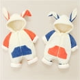 thumbnail image 5 of Odeerbi Infant Boys Girls Winter Thermal Fleece Jumpsuit Romper Baby Keep Warm Bodysuit Long Sleeve Onesie Crawling Clothes Infant Clothes Orange, 5 of 5