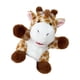 thumbnail image 3 of Marionetas de mano de peluche, juguete de peluche, bromas, marionetas de mano para niños, marionetas de dedo, animales jirafa, 3 of 9