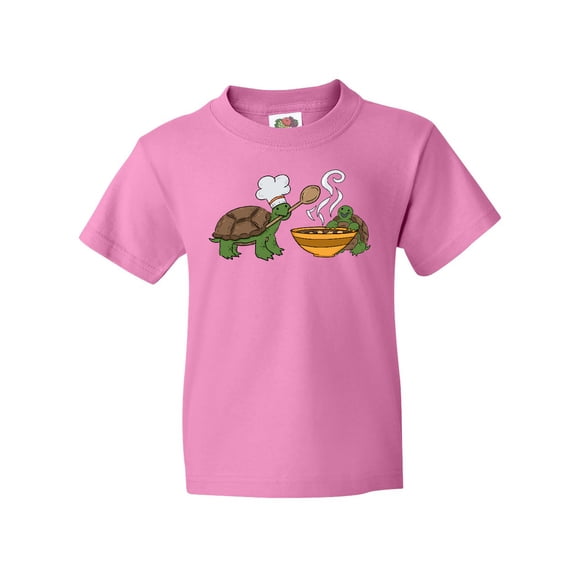 Inktastic Cute Turtle Chefs Making Soup Youth T-Shirt