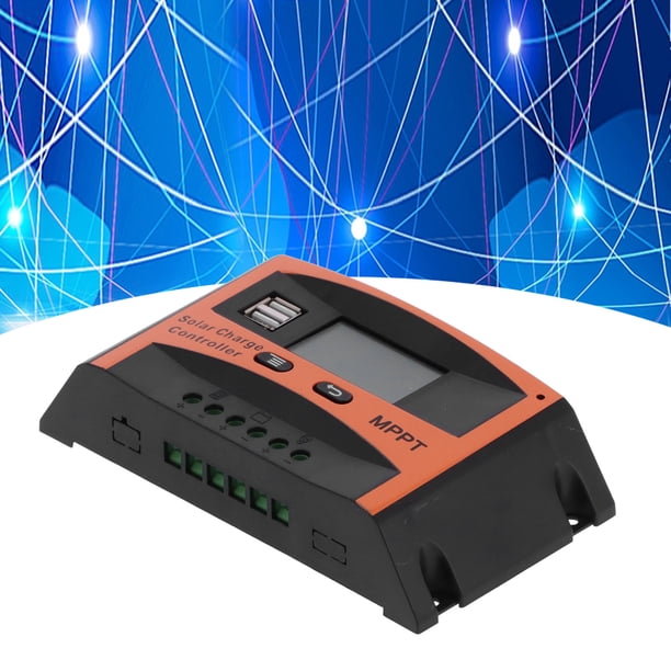 Régulateur Mppt Pwm ZHITING Contrôleur De Charge Solaire PWM 30A 12V/24V Avec LCD Et Ports USB - Régulateur Panneau Solaire