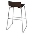 thumbnail image 3 of Ares Café High Stool- Mocha Walnut/Chrome, 3 of 4