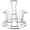 Silver, variant on Hariumiu Kitchen Cup Drying Rack, Cup Drying Stand 6 Protective Hooks, Metal Cup Mug Organizer, Countertop Cup Holder for Bottle, Glass, Mug
