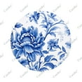 Blue And White Vintage Floral Polyester Universal Spare Wheel Tire