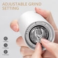 thumbnail image 3 of Chestnut C3S Manual Coffee Grinder with Internal Adjustable Grind Setting, Capacity 20g Hand Coffee Grinder with Stainless Steel Conical Burr, for Espresso to French Press, White, 3 of 13