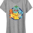 thumbnail image 3 of Pokémon - Round Group - Women's Short Sleeve Graphic T-Shirt, 3 of 5