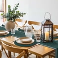 thumbnail image 6 of Pure Dark Green Round 15 Inch Placemats Set of 6, Simple Solid Color HeatResistant Non Slip Place Mats for Dining Table, Wipeable Braided Kitchen Table Mats for Housewarming, 6 of 9