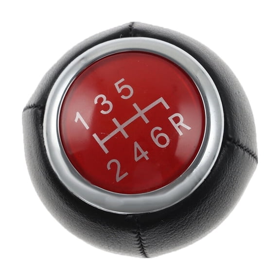 6 Speed Leather Gear Shift Knob for Subaru Forester Outback Impreza WRX STI