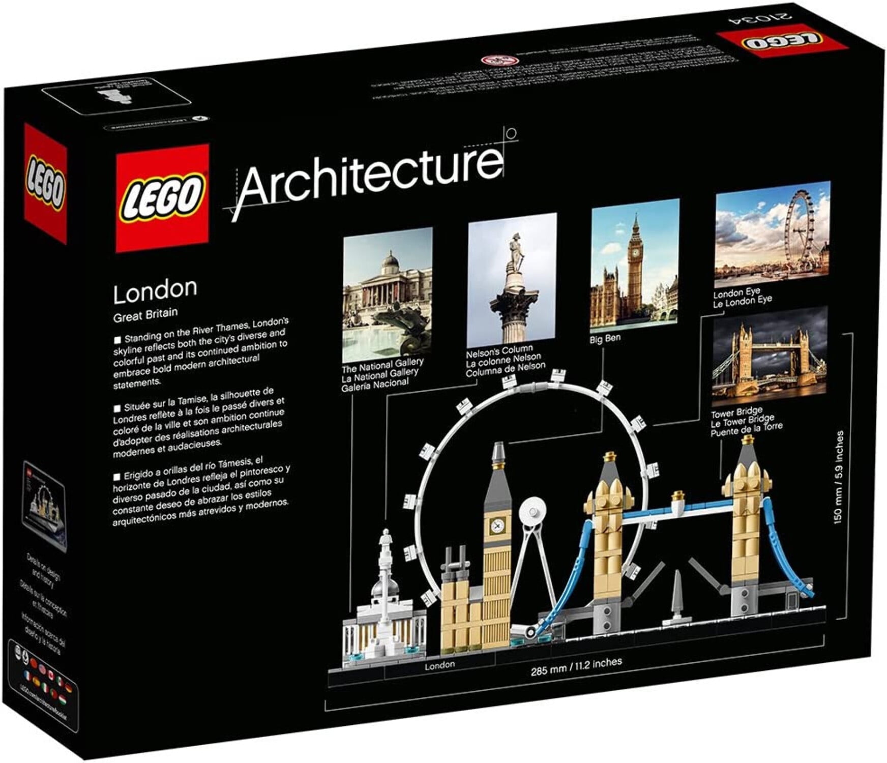 LEGO Architecture London Skyline 21034 Set Model Kit and Gift for Kids and Adults (468 Pieces) - Walmart.com