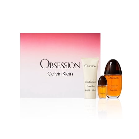 Calvin Klein Obsession 3.3 oz EDP Spray Womens Perfume  mini  3.3 lotion Set NIB