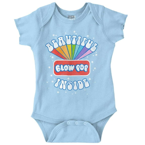Retro Candy Logo Beautiful Inside Romper Boys or Girls Infant Baby Brisco Brands 12M