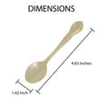 thumbnail image 4 of Harold Import DS-8G Traditional Demi Spoon 4.5", Gold-plated, 4 of 6