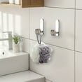 thumbnail image 6 of 304 Stainless Steel Adhesive Wall Hook 3.1x1.97in No-Drill Bathroom/Kitchen Hanger for Towels/Bags (Black/White/Silver 0.13lb)​, 6 of 6