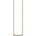 thumbnail image 2 of 10K Yellow Gold 10Ky Diamond Tiny Bar Necklace (Width 16) (Length 18) - Jbsp, 2 of 5