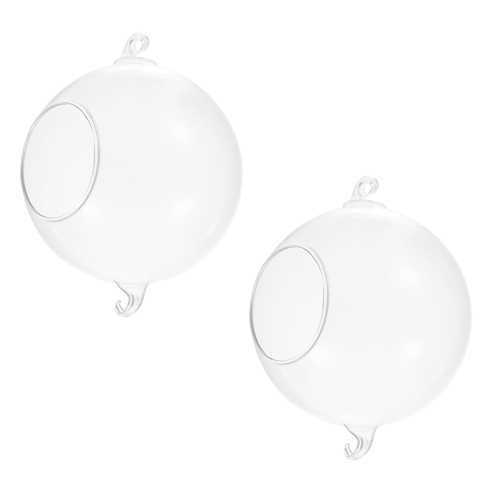 HEMOTON  2 Pcs Hanging Planter Glass Vase Sturdy Vases Flower Pot