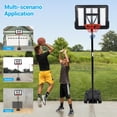 thumbnail image 1 of Eastvita Support de Basketball Portable pour Extérieur/intérieur/convient à la Cour/à l'Entrée, 1 of 10