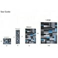 thumbnail image 4 of Blue/Grey/Silver/Black/Abstract Area Rug Modern Contemporary Geometric Cube and square Design Pattern Carpet, 4 of 8