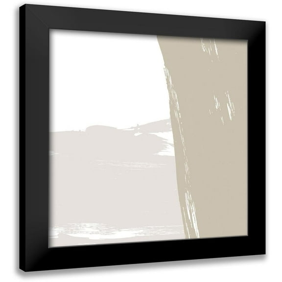 Morris, Meghan 12x12 Black Modern Framed Museum Art Print Titled - Gray Strokes III