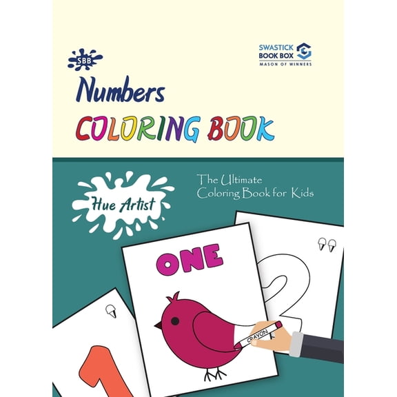 Hue Artist - Numbers Colouring Book 1-to-10, (Paperback)