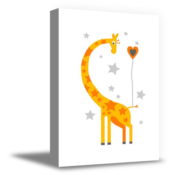 Awkward Styles Animals Printed Picture Giraffe Canvas Poster Giraffe Framed Artwork Kids Room Decor Giraffe Canvas Kids Room Wall Art Decor Girls Room Wall Art Boys Room Inspirational Wall Decor