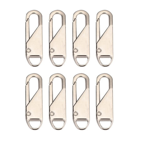 

8PC Universal Detachable Zipper Puller Metal Rubber Zipper For Bags And Clothes