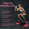 thumbnail image 3 of 30" Adjustable Fitness Stepper with Step Platform & Risers - Aerobic Step Trainer for Strength, Stability, Cardio Workouts - / Step Machine Suitable for Gym, Group Classes, Fitness Levels, 3 of 9