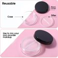 thumbnail image 4 of Czcpp-6 Pcs 10ml/0.34oz Contenants de Poudre Libre Rechargeables en Plastique Vide pour Voyage Compact Réutilisable Sans Fuite avec Tamis Rotatif et Couvercle à Vis Noir, 4 of 4