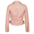 thumbnail image 5 of KOGMO Womens Double Breasted Faux Leather Zip Up  Jacket, 5 of 10