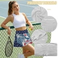 thumbnail image 6 of FUIALDOLG Women's Athletic Skorts American Flag with Eagle Tennis Skorts High Waist Athletic Skirt with Shorts,Casual Workout Skorts Lady Golf Clothing，L, 6 of 7