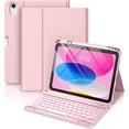 thumbnail image 1 of Funda con Teclado para iPad 10 Generación - Teclado Inalámbrico Desmontable de 7 Colores con Soporte para Lápiz para iPad A16 de 11 Pulgadas 2025, 10ª Generación 10.9 Pulgadas 2022, Azul Marino, 1 of 21