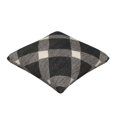 thumbnail image 3 of Multi-Size Linen Sofa Pillow Cover Invisible Zipper Open And Close Strong Use For Sofa Chair Garden Sofa Car Argyle Plaid Dimgray_40978_1 18"X18", 3 of 8