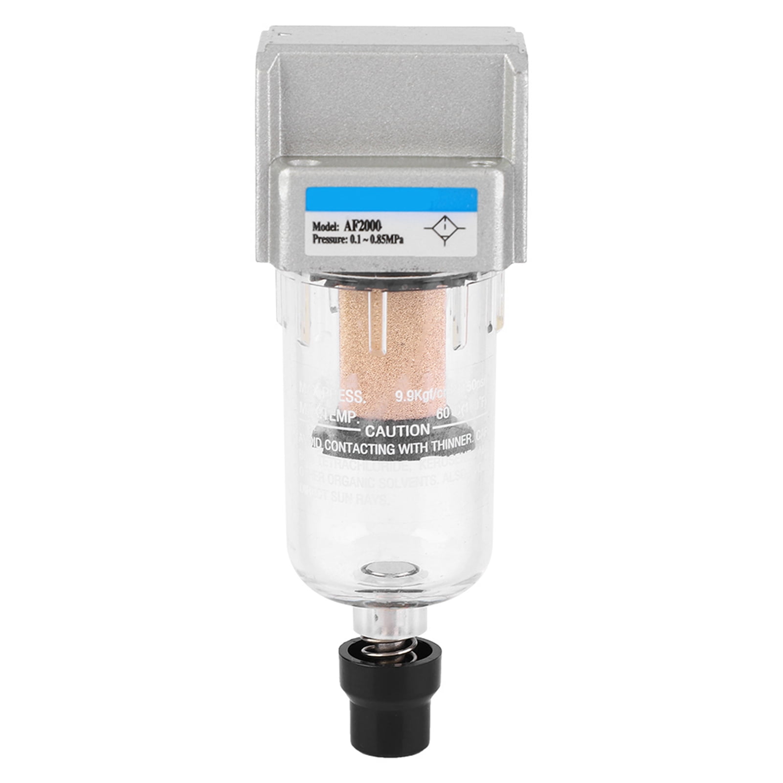 FTVOGUE AF2000-02 Filtro Aria Per Compressore – G1/4, Separatore Acqua/Olio, Con Scarico Automatico