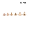 thumbnail image 2 of SHISUYAN 30Pcs Flat Head Rivet Screw with Durable Material for DIY Craft Notebook Craft, 2 of 8