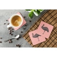 thumbnail image 3 of Carolines Treasures BB7922FC Emu Pink Check Foam Coaster, Set of 4, 3 of 3