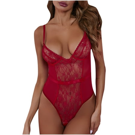 

VerPetridure Sexy Lingerie for Women Naughty Plus Size Women Sexy Lingerie Sleepwear Underwear Lace Bandage One Piece Underwear