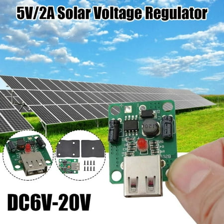 

5V 2A Solar Panel Power Bank USB Charge Voltage Controller Regulator