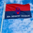 thumbnail image 3 of Dutern Double Sided Army 30th Infantry Division Flag Military Banner 3 Ply with Brass Grommets 2x3 Feet, 3 of 4