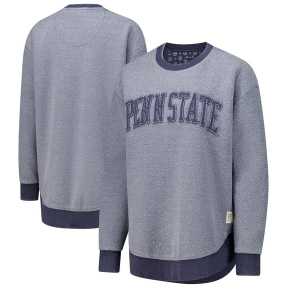 Women's Pressbox Navy Penn State Nittany Lions Ponchoville Pullover Sweatshirt